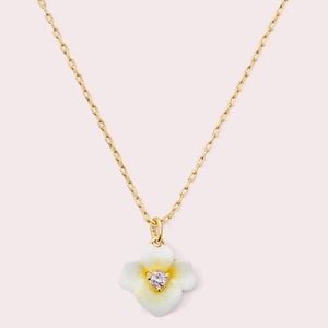 NEW Kate Spade Precious Pansy Pendant Necklace